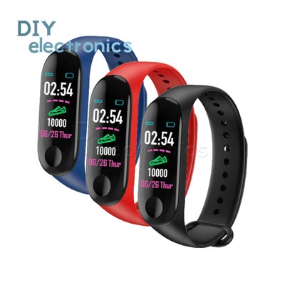 M3s Plus watch Heart Rate Monitor Pedometer Fitness Tracker Smart Bracelet US