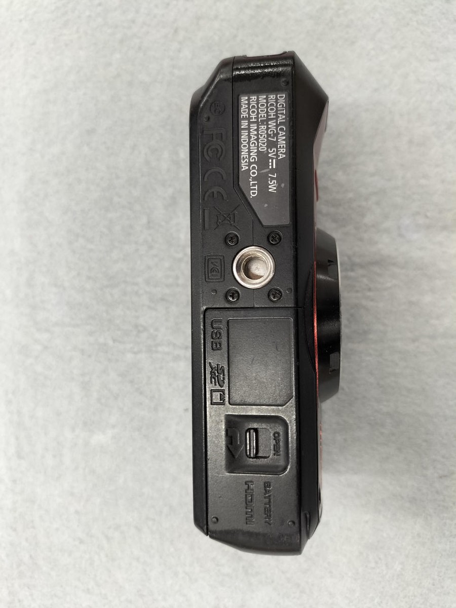 RICOH WG-7 Waterproof 20MP Tough Compact Camera Red Digital RICOH WG-7 Waterproof 20MP Tough Compact Camera Red Digital