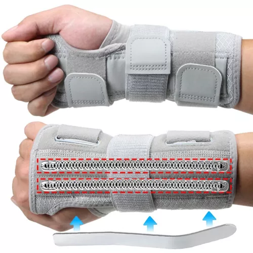 Handgelenk Handbandage Unterstützung Karpaltunnel Verstauchung Arthritis Fitnessstudio Schiene rechts/links - Bild 8 von 20