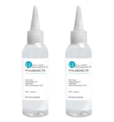 GLOW MONSTER 3KDa Hyaluronic Acid 2% Extract | 100ml x 2 | Deep Hydration Serum