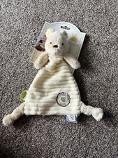 WINNIE THE POOH CLASSIC HUNDRED ACRE WOOD DISNEY BABY COMFORTER BLANKIE BNWT