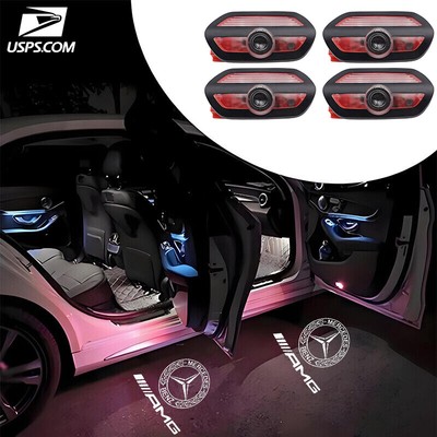 4x Door Puddle Light LED Projector Courtesy Step Ghost Lamp For Mercedes Benz S