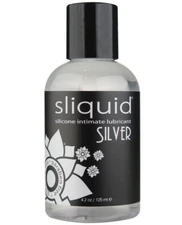 Sliquid Silver Intimate Silicone Based Glycerin Free Lubricant - 4.2 oz