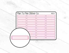 1453-1 Light Pink Rounded Labels Planner Stickers.