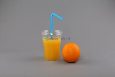 GREENFEEL SMOOTHIE HAUSTIERBECHER UND GEWÖLBTE DECKEL Slush Milchshake EISKAFFEE Einweg 16oz 12oz