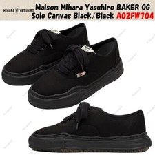 Maison Mihara Yasuhiro BAKER OG Sole Canvas Black/Black A02FW704
