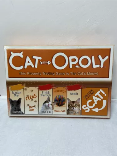 Cat-Opoly Monopoly Board Game by Late for the Sky Cat Lovers Ages 8+