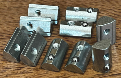 10x M4 Roll in T-Muttern für 4040 Nut 8er Alu Strangpressprofil/Profil (SimLab)