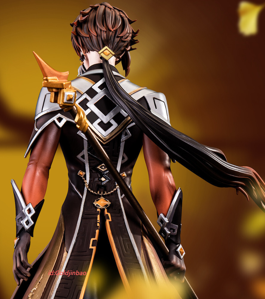 Atlas Studio Genshin Impact Morax Resin Model ZhongLi Statue In