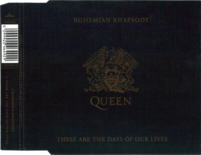  (39) Queen  'Bohemian Rhapsody/These Are The Days'-Rare UK CD Single 1991- New