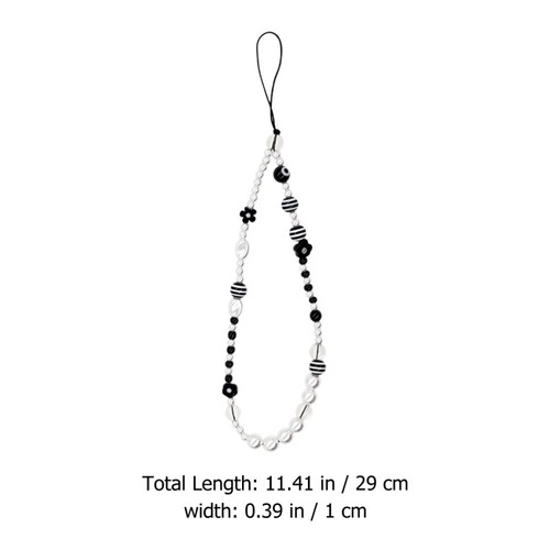 Telefon Dangle Charm Telefon komórkowy Pasek na nadgarstek Koraliki Telefon Koraliki Pasek - Zdjęcie 4 z 12
