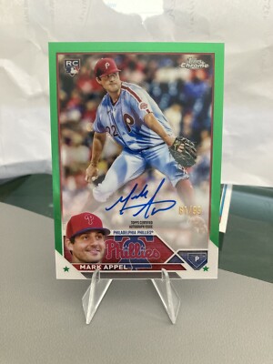 2023 Topps Chrome Mark Appel Green Parallel /99 Auto RA-MAP
