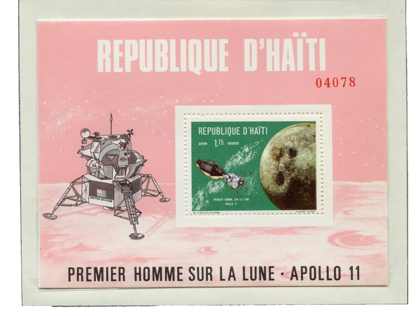 VF (Very Fine) Independent Nation Space Postal Stamps