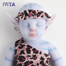 IVITA 12" to 17"Boy and Girl Avatar Doll Floppy Lifelike Silicone Avatar Doll