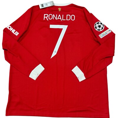 2021/22 Manchester United Home UCL Jersey #7 Ronaldo 3XL