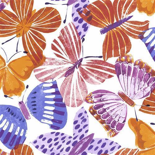 20 Cocktailservietten Colorful Butterflies - Sanfte Schmetterlinge 24X24Cm-image