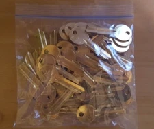 Y1 Lot of 50 KEYS Y1 YALE Key Blanks  / Brass / Made in USA by ILCO