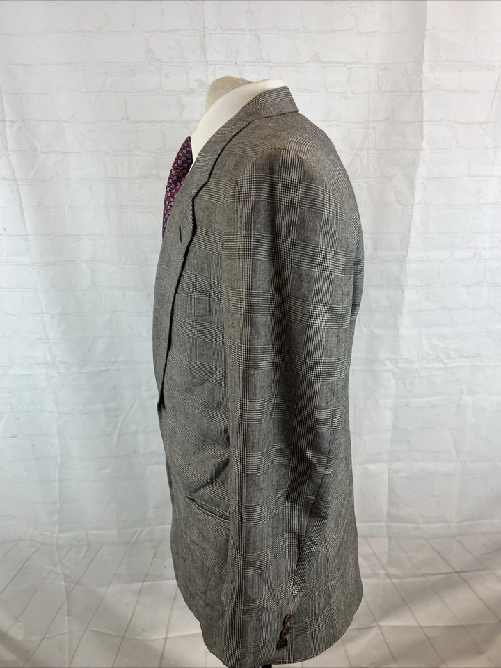 OTOÑO/INVIERNO Pal Zileri Hombre Gris Traje de Lana a Cuadros 40R 34X28 $1,695 Foto 4 de 4