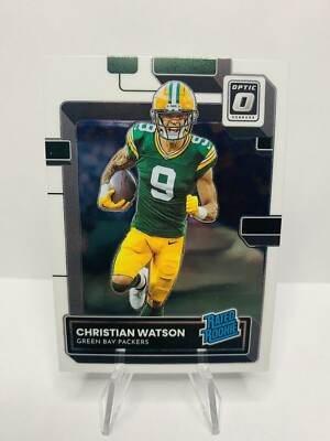 Christian Watson RC 2022 Panini Donruss Optic #219 Base Rated Rookie ...