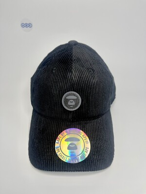 Aape By A Bathing Ape BAPE Moonface Corduroy 6 Panel Baseball Cap