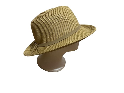 Chapeau Fedora Marron Nine West - Bordure Cordon - UPF 50 - Neuf Avec étiquettes