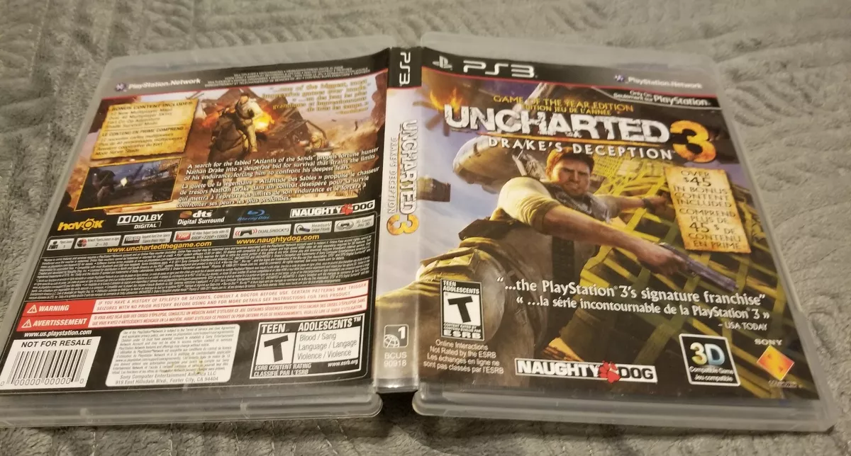 Uncharted 3: Drake's Deception (Game Of The Year Edition) Price in India -  Buy Uncharted 3: Drake's Deception (Game Of The Year Edition) online at