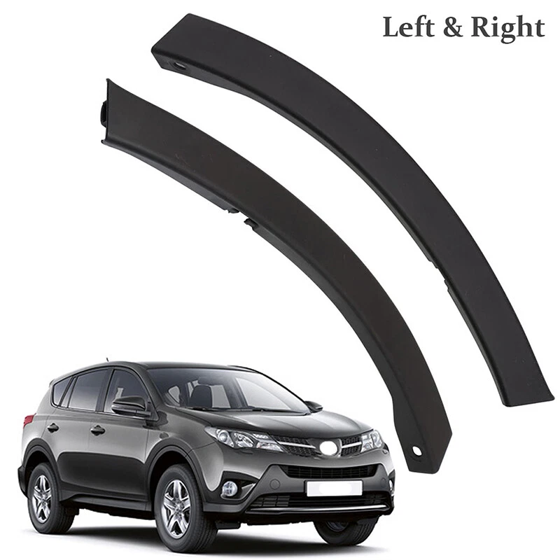 Par De Sellos Laterales De Capó A Guardabarros Para Toyota RAV4 2013-2018 – Color Negro, Reemplazo Directo
