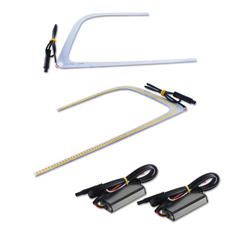 Para Subaru WRX STI 2015-2021 Faro DRL Switchback LED Anillos en C Placa de Circuito Foto 3 de 4