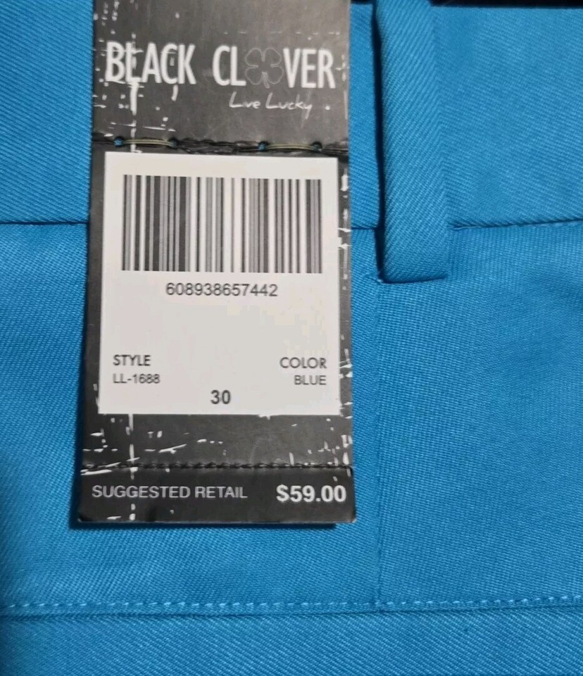 NEW Men's 59 BLACK CLOVER Microfiber Polyester Performance Golf Shorts