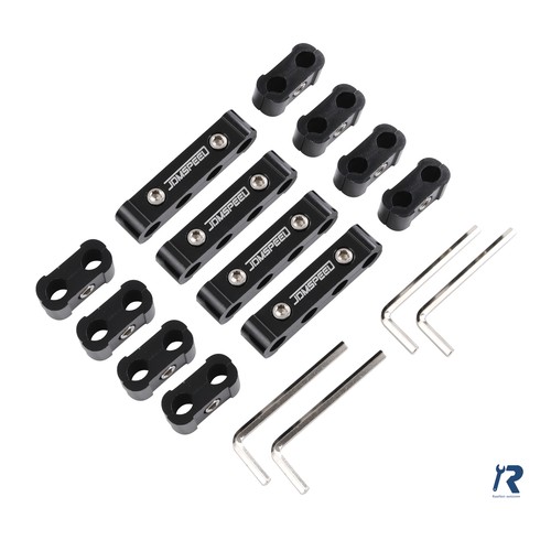 12 Pcs Aluminum Alloy Engine Spark Plug Wire Separator Divider for 8mm 9mm 10mm - Picture 3 of 23