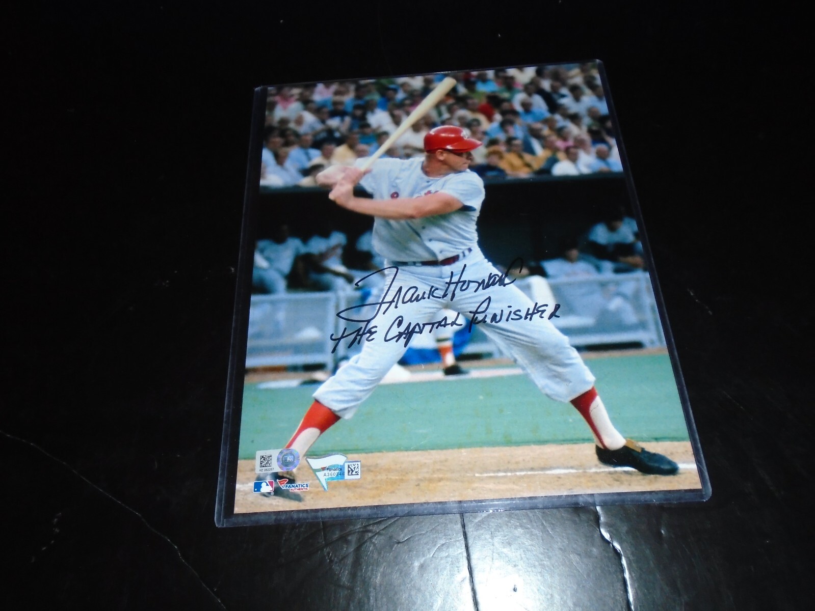 Frank Howard Autographed Signed Washington Senators 8x10 The Capitol Punisher Inscription 