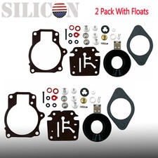 Set of 2 Carburetor Carb Rebuild Kit w Float ...