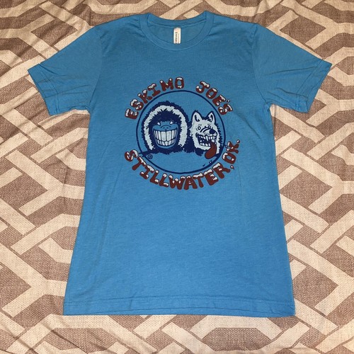 Eskimo Joe's Stillwater Ok Light Blue T Shirt Sz Small ** Not Vintage**