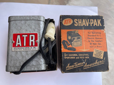 Old SHAV-PAK Device For Operating Electric Shaver In Car Using Cig ...