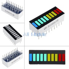 2PCS New 10 Segment Led Bargraph Light Display Red Yellow Green Blue