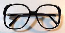Vintage ELITE OPTICAL Opal Black 52/16 Eyeglass Frame New Old Stock Q6