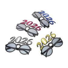 Reusable Pc Happy New Year 2026 Glasses Assorted Colors Festival Party Eyewear