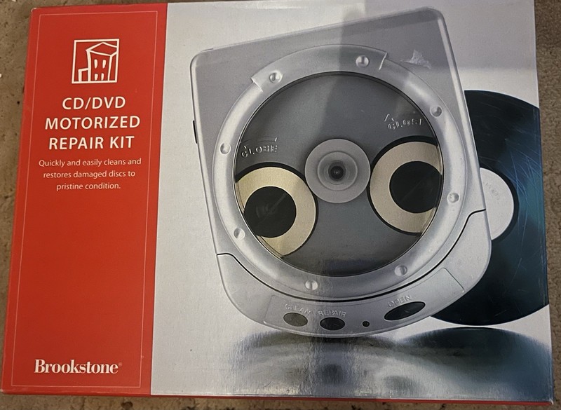 Brookstone CD/DVD Motorized Scratches Repair Kit used