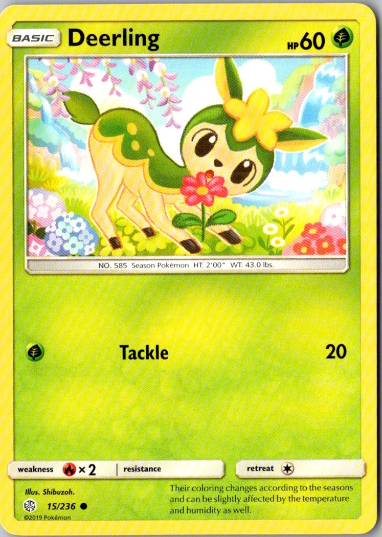 Deerling Pokemon Cosmic Eclipse 15/236 LP