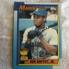 Topps Ken Griffey Jr. Seattle Mariners MLB All-Star Rookie Card #336 1990 error