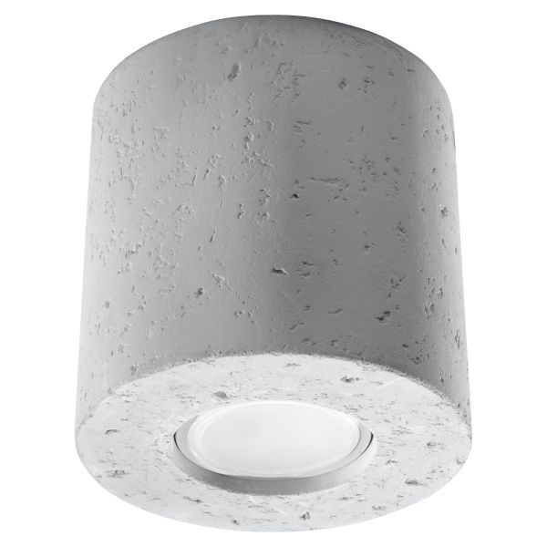 Plafonnier béton gris GU10 Orbis pour éclairage ciblé de cuisine moderne ou couloir industriel