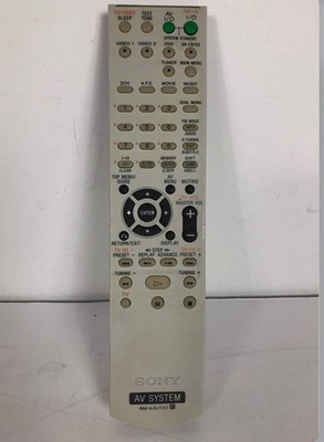 Sony RM-AAU002 AV System Remote Control Replacement Gray Tested/Working OEM