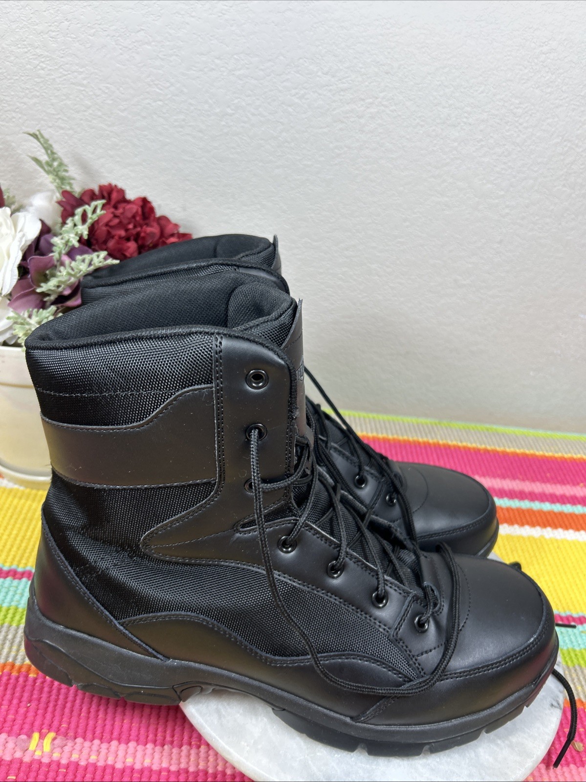 Interceptor Black Combat ASTM Lightweight Leather… - image 4