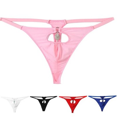 Herren O Ring Loch Tanga Unterwäsche G Strings mit hohler Designfunktion