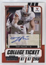 2021 Panini Contenders Draft Picks College Ticket Tony Poljan #316 Auto 1b1z