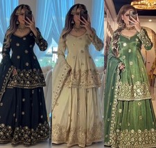 DESIGNER LEHENGA CHOLI INDIAN BOLLYWOOD WEDDING PARTY PAKISTANI WEAR READYMADE