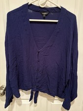 Express Women s Long Sleeve Blouse- Size Larg...