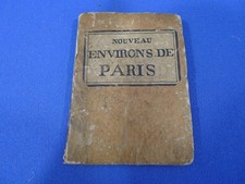Ancienne carte XIX e Environs de Paris. Hérisson Lenoir, successeur d pillot