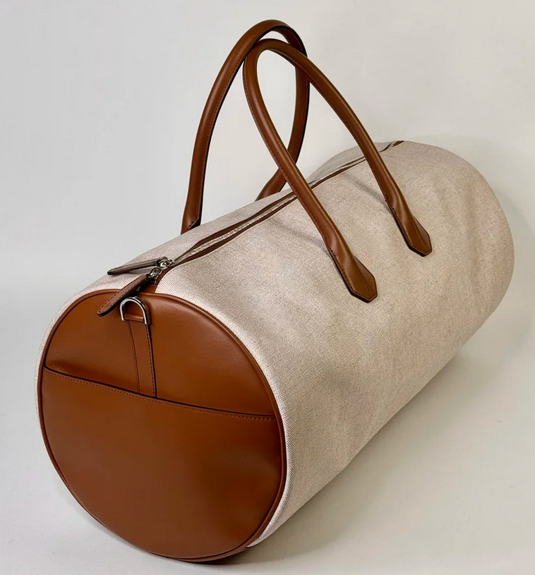 Ultra Rare Patek Philippe Leather And Canvas Duffle Bag
