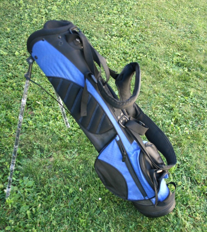 New RJ Golf Black/Blue 5-Way Junior Golf Stand Bag